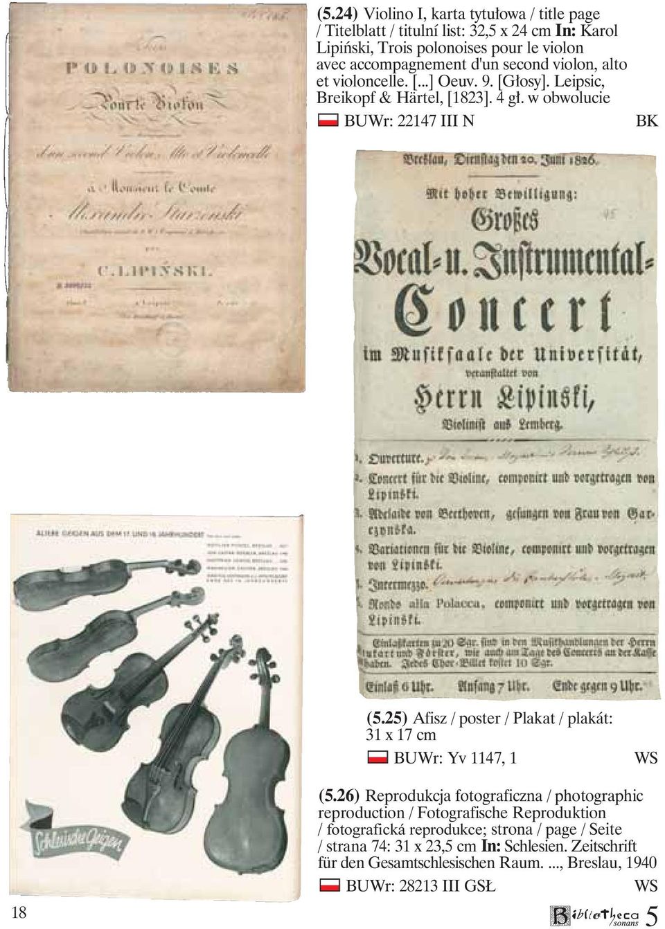 2) Afisz / poster / Plakat / plakát: 31 x 17 cm BUWr: Yv 1147, 1 WS (.