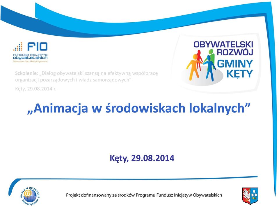 pozarządowych i władz samorządowych Kęty, 29.