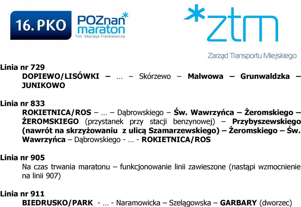 Szamarzewskiego) Żeromskiego Św.