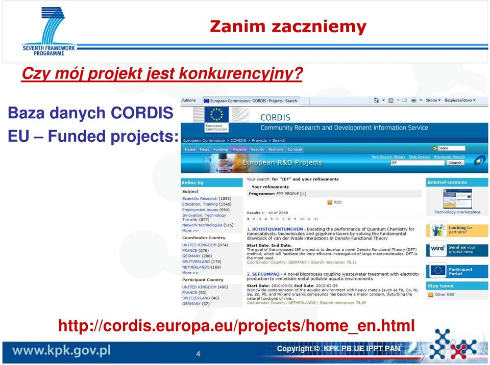 Baza danych CORDIS EU Funded