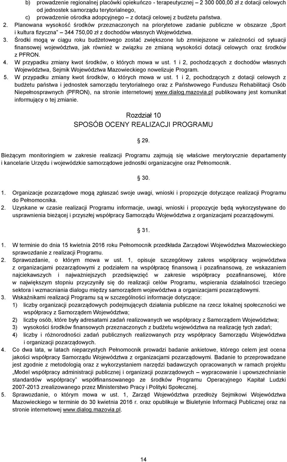 4 750,00 zł z dochodów własnych Województwa. 3.