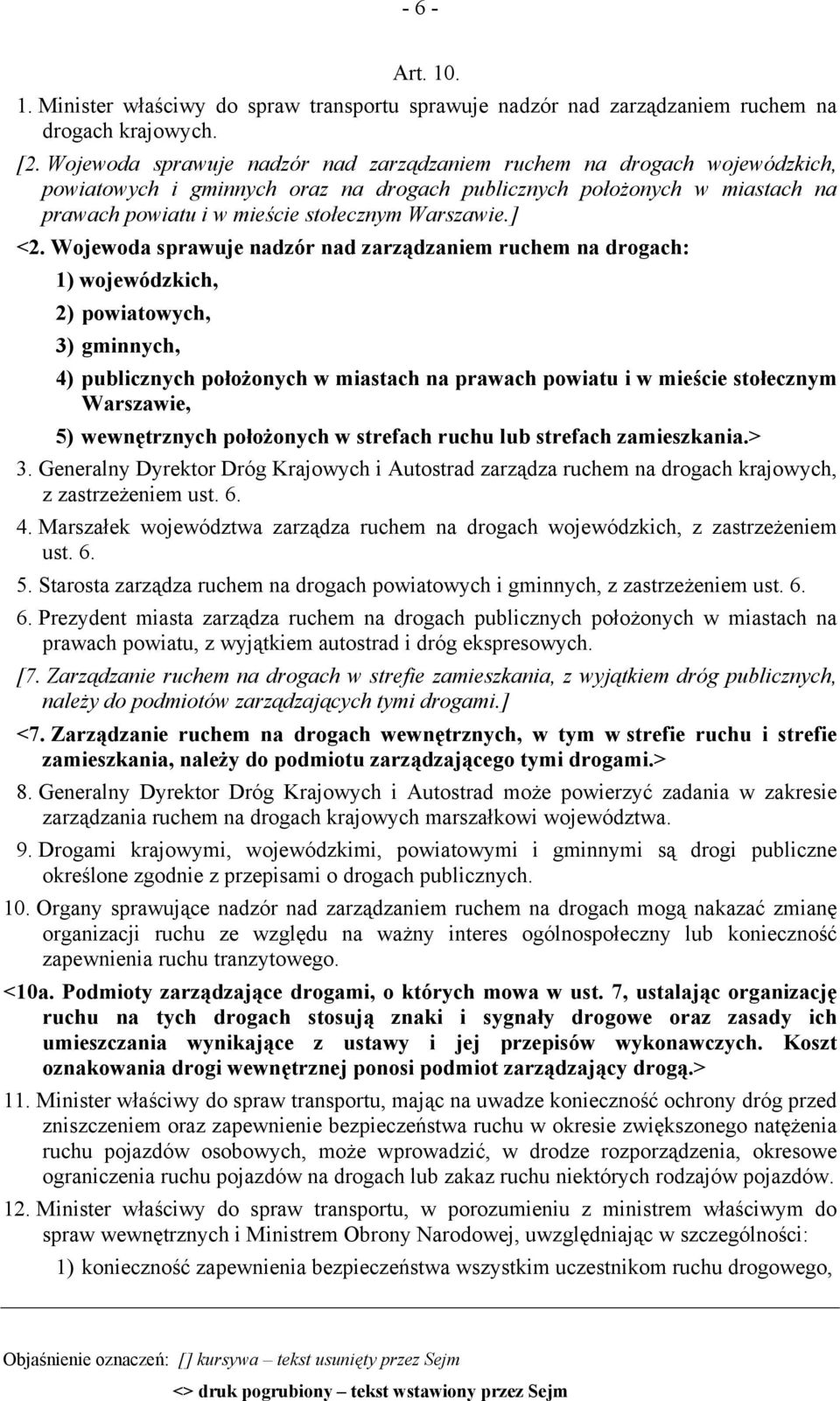 ] <2. Wojewoda sprawuje nadzór nad zarządzaniem ruchem na drogach: 1) wojewódzkich, 2) powiatowych, 3) gminnych, 4) publicznych położonych w miastach na prawach powiatu i w mieście stołecznym