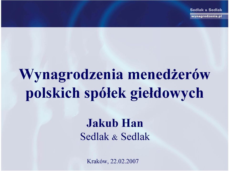 spółek giełdowych Jakub