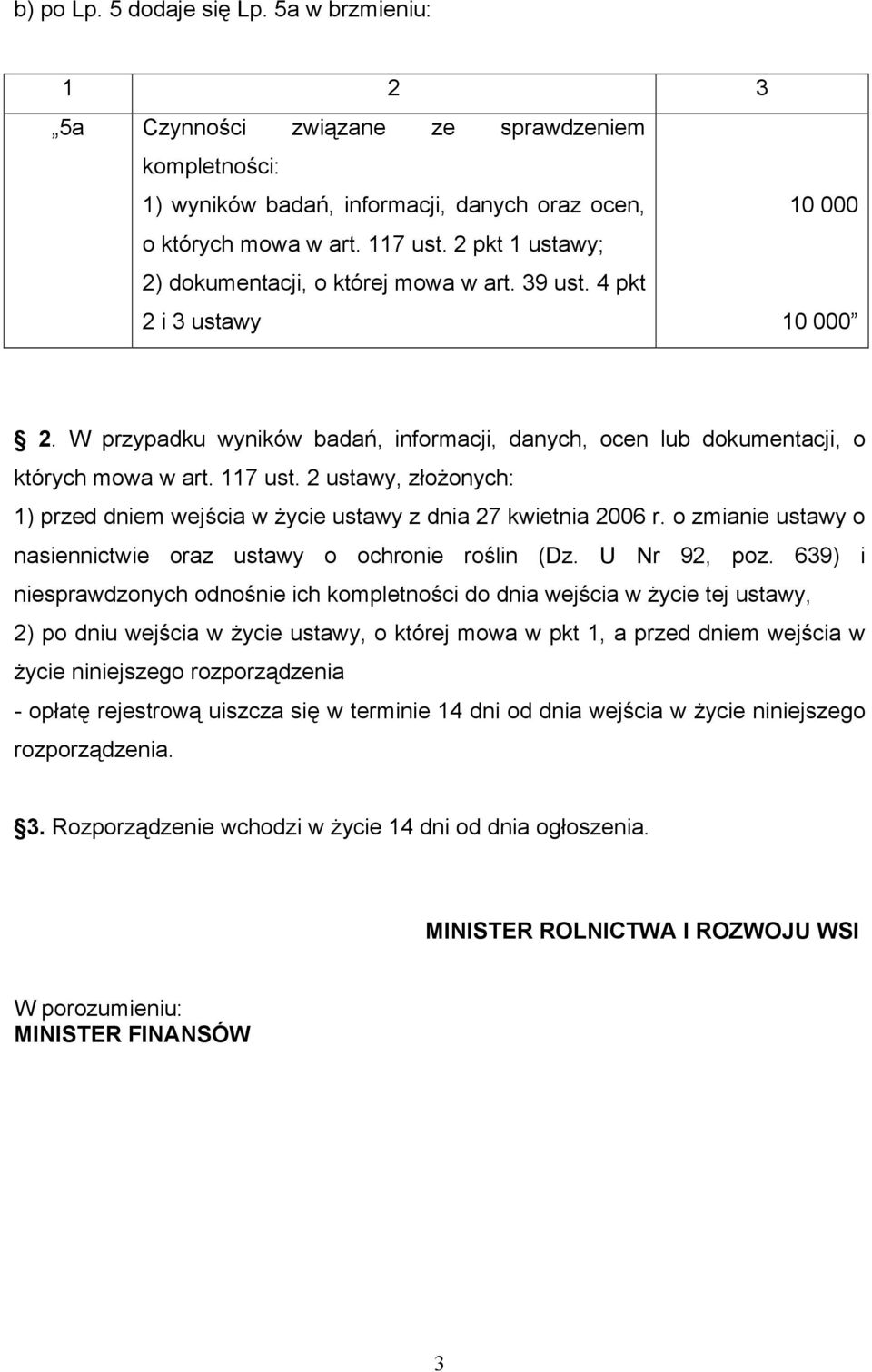 2 ustawy, złożonych: 1) przed dniem wejścia w życie ustawy z dnia 27 kwietnia 2006 r. o zmianie ustawy o nasiennictwie oraz ustawy o ochronie roślin (Dz. U Nr 92, poz.