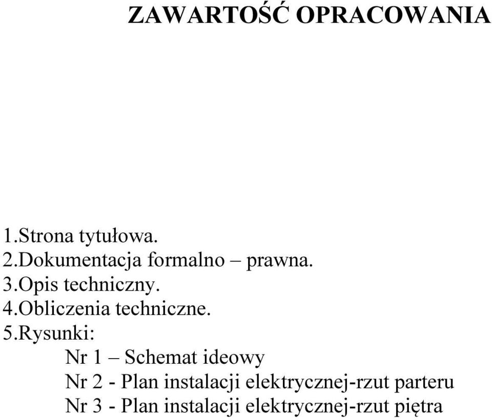 Obliczenia techniczne. 5.