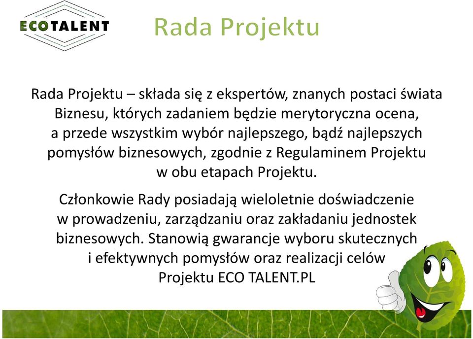 etapach Projektu.