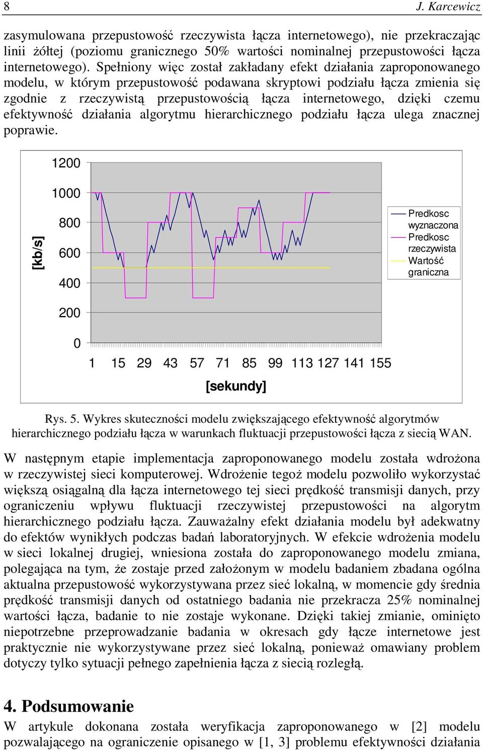 dzięki czemu efektywność działania algorytmu hierarchicznego podziału łącza ulega znacznej poprawie.
