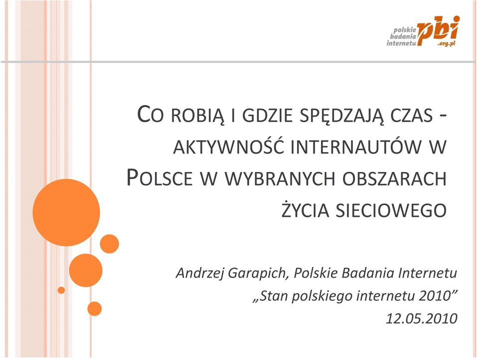 ŻYCIA SIECIOWEGO Andrzej Garapich, Polskie