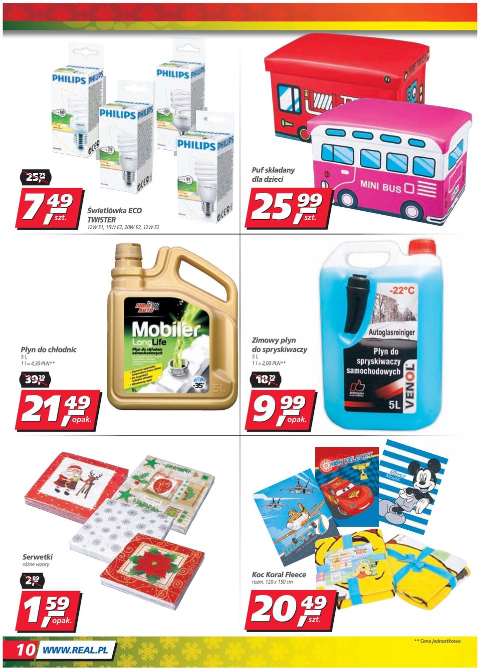 spryskiwaczy 5 l, 1 l =,00 PLN** 39, 39 1 1 18, 79 9 Serwetki różne