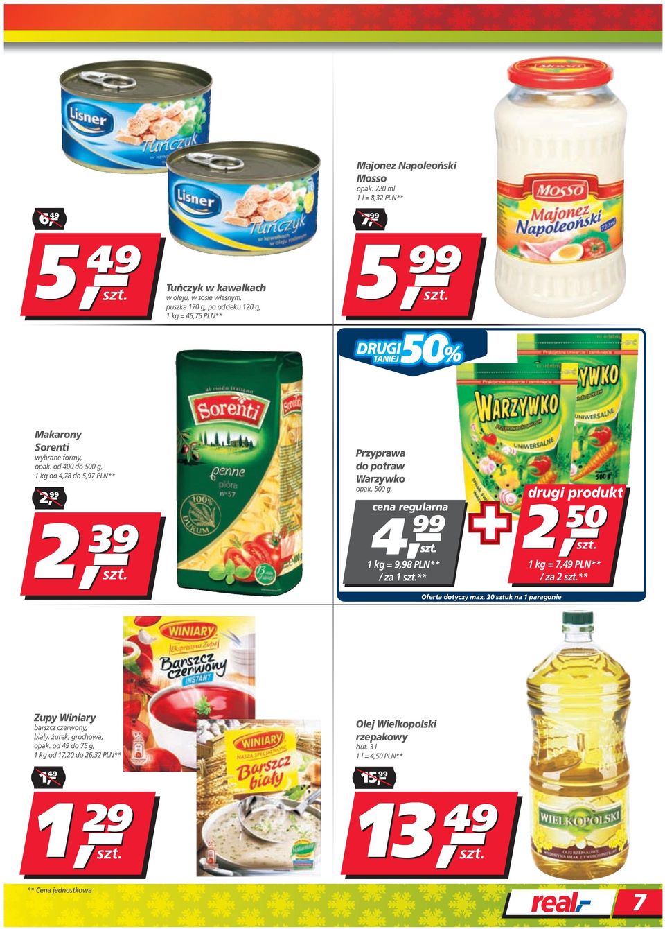 regularna 4 1 kg = 9,98 PLN** / za 1 ** Oferta dotyczy max.
