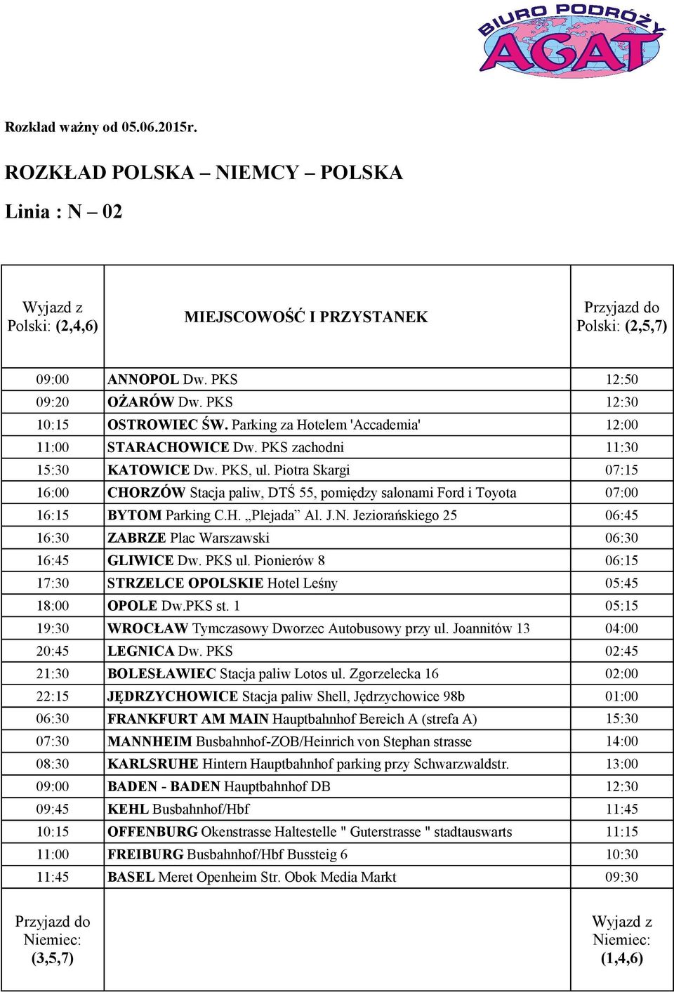 Parking za Hotelem 'Accademia' 12:00 11:00 STARACHOWICE