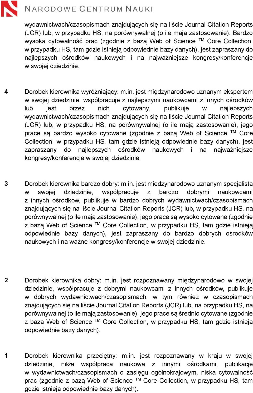 najważniejsze kongresy/konferencje w swojej dziedzini