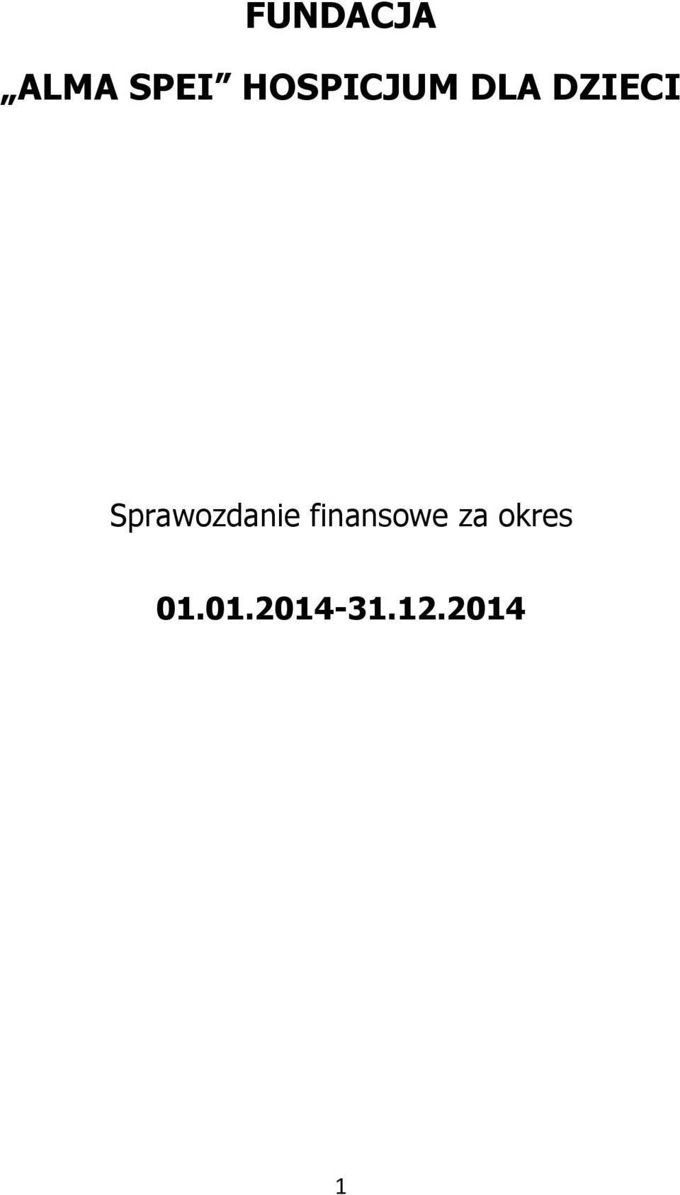 Sprawozdanie finansowe