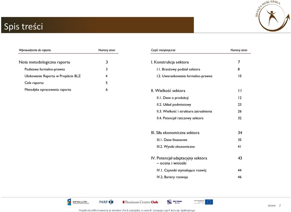 Wielkość sektora 11 II.1. Dane o produkcji 12 II.2. Układ podmiotowy 23 II.3. Wielkość i struktura zatrudnienia 26 II.4. Potencjał rzeczowy sektora 32 III.