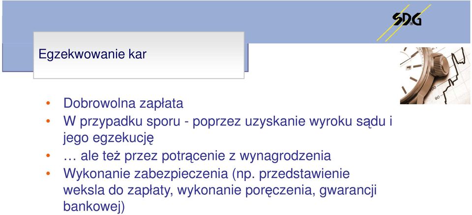 potrącenie z wynagrodzenia Wykonanie zabezpieczenia (np.