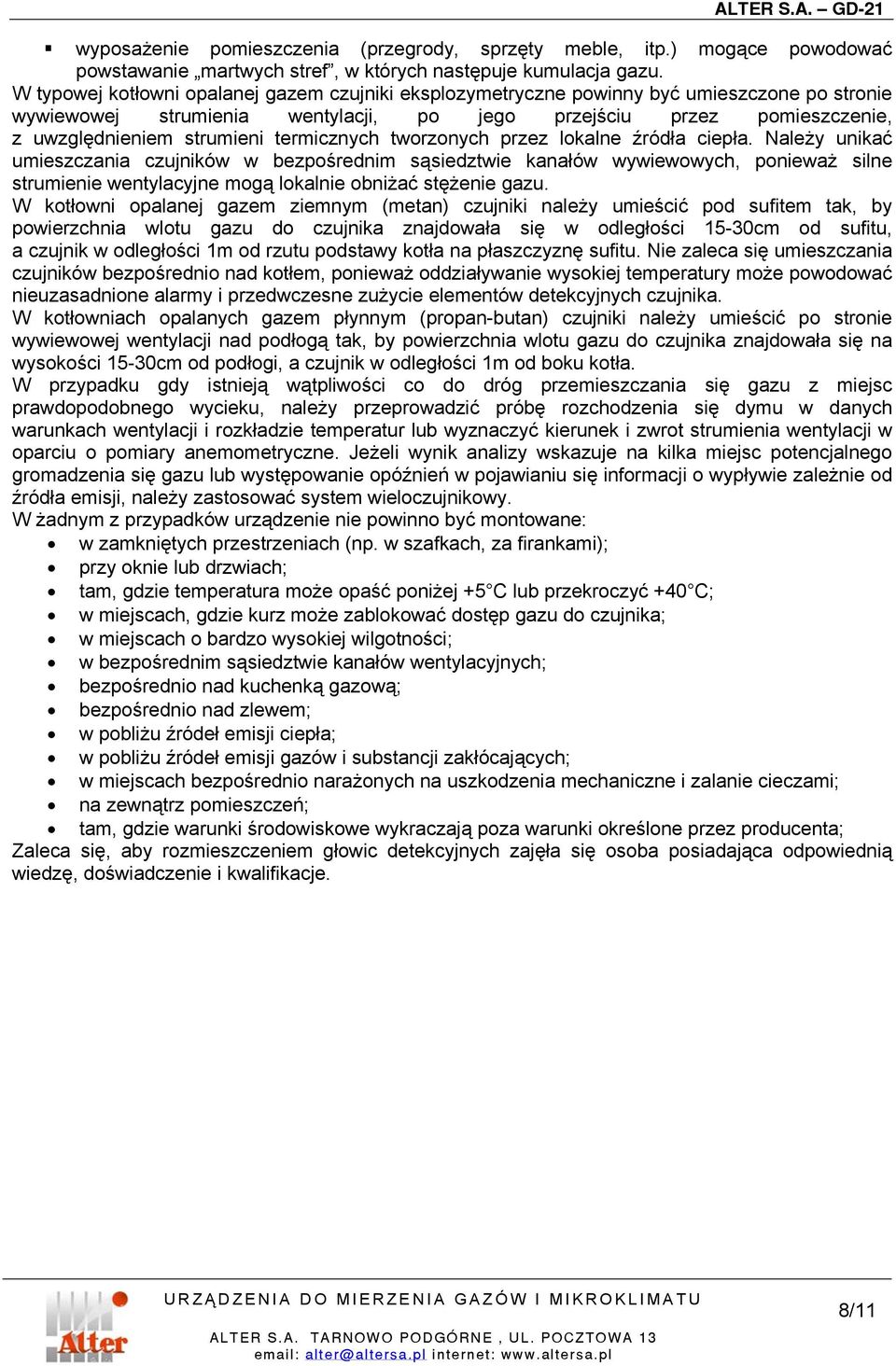 termicznych tworzonych przez lokalne źródła ciepła.