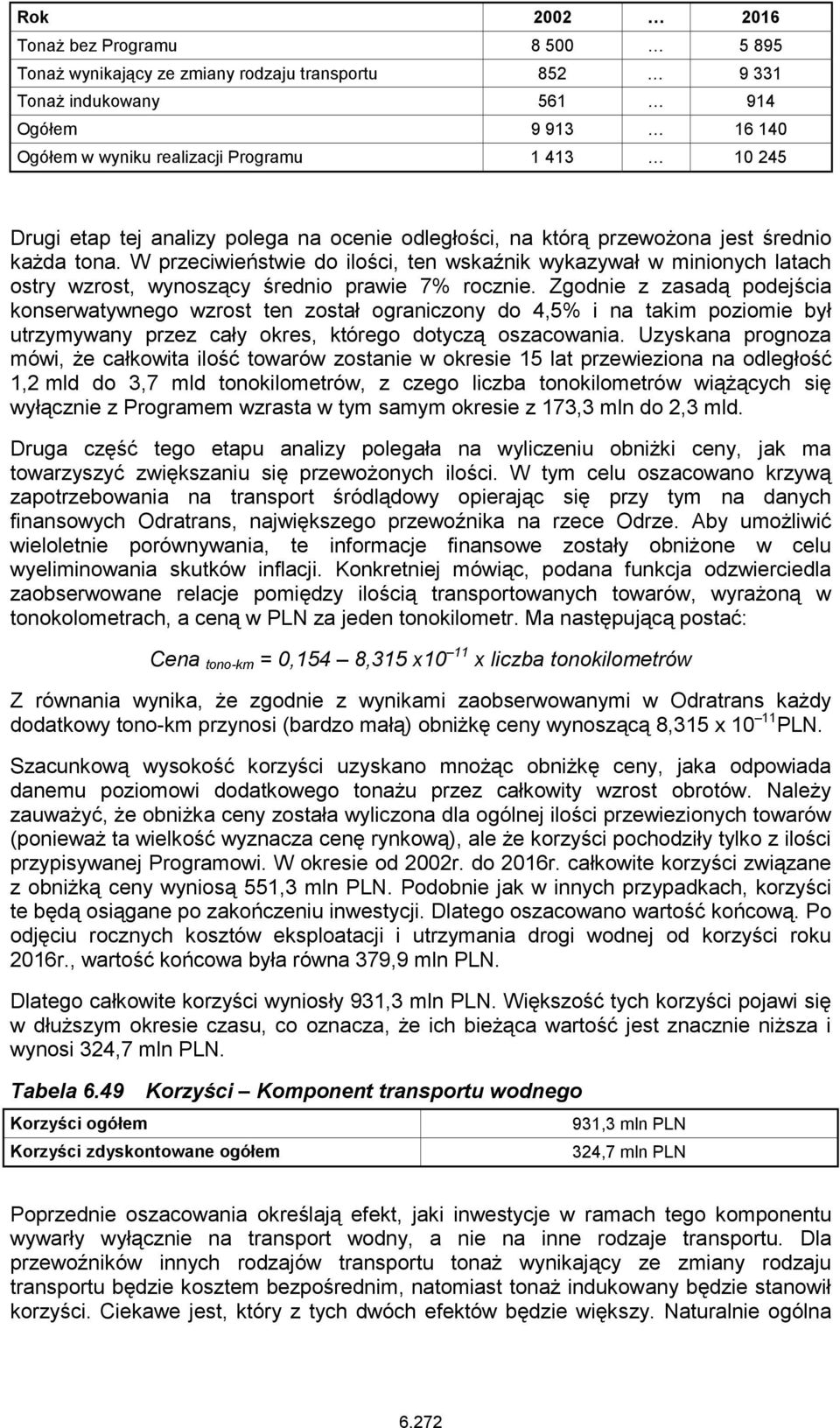 W przeciwieństwie do ilości, ten wskaźnik wykazywał w minionych latach ostry wzrost, wynoszący średnio prawie 7% rocznie.