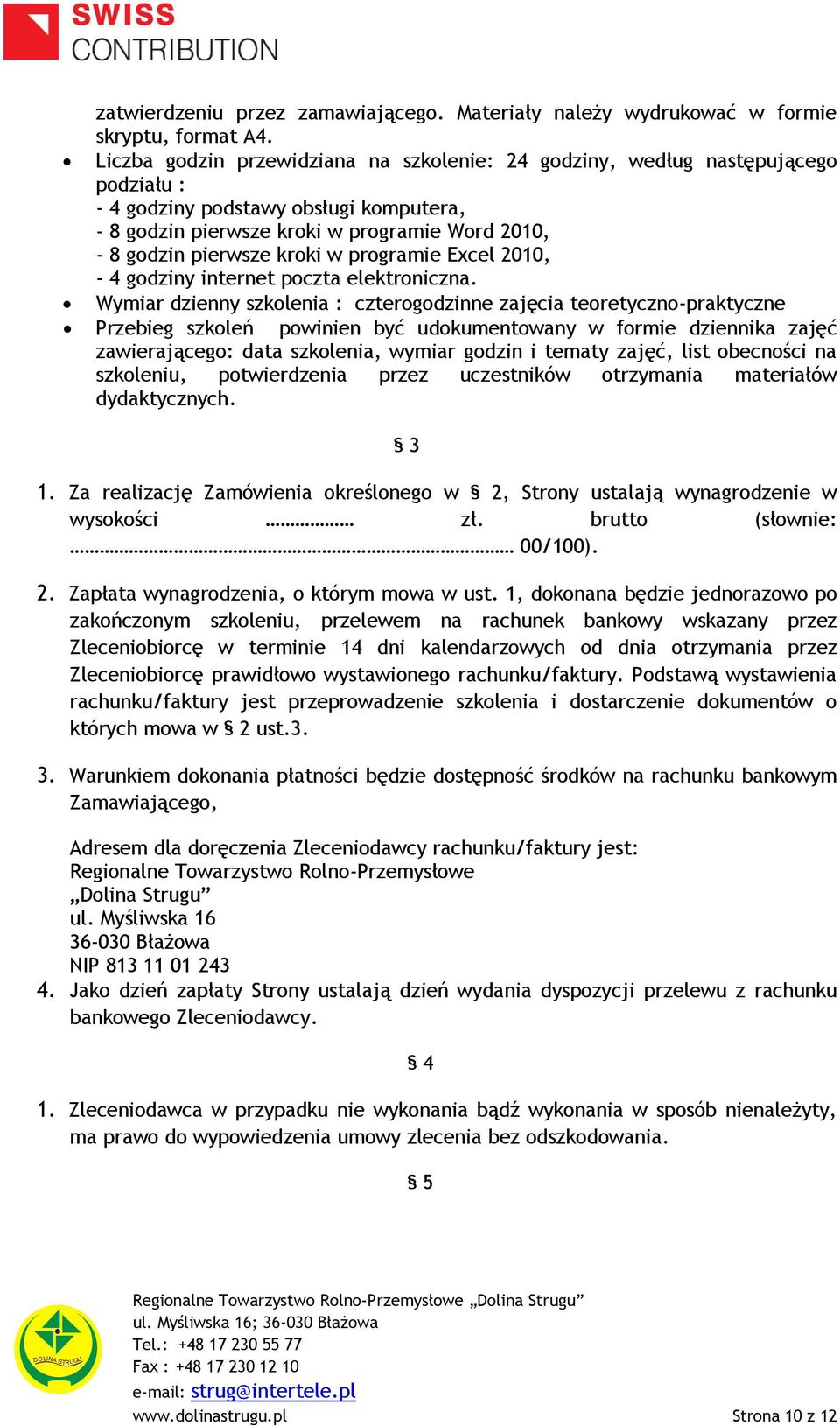 w programie Excel 2010, - 4 godziny internet poczta elektroniczna.