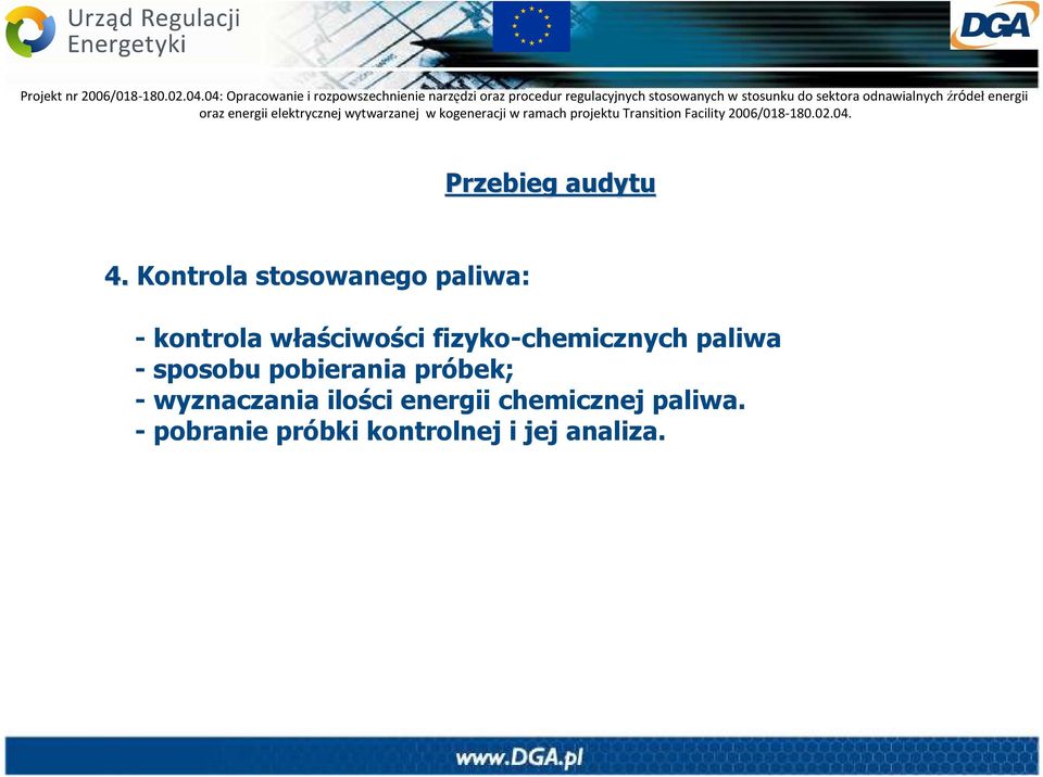 pobierania próbek; - wyznaczania ilości energii