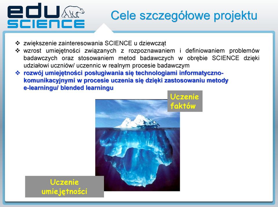 udziałowi uczniów/ uczennic w realnym procesie badawczym rozwój umiejętności posługiwania się technologiami