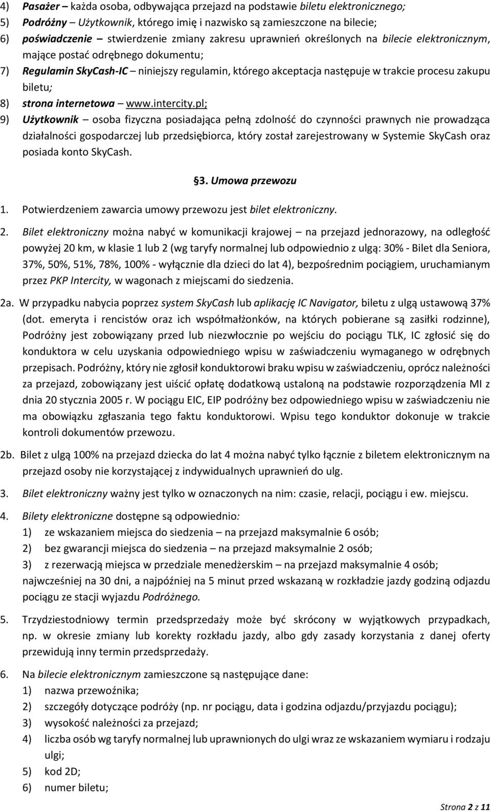 8) strona internetowa www.intercity.