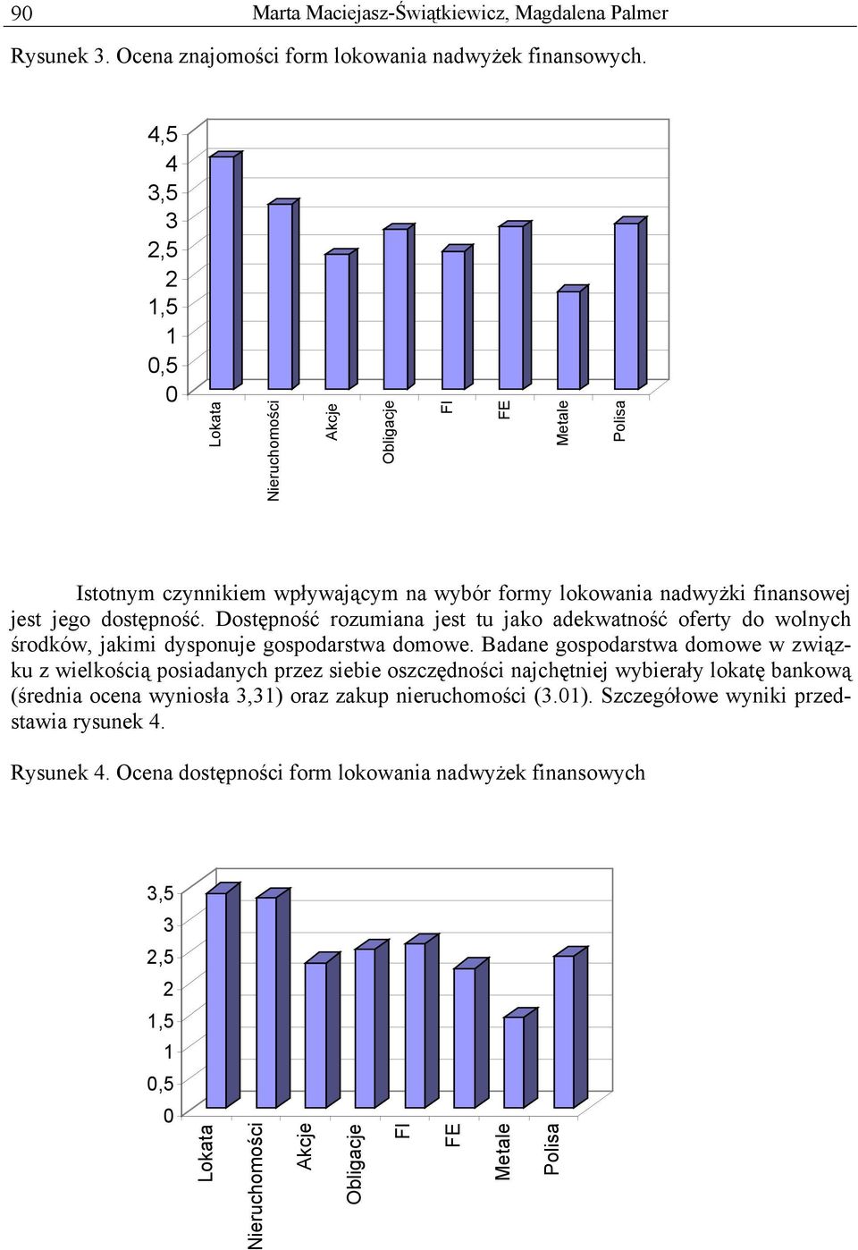 Dostępność rozumiana jest tu jako adekwatność oferty do wolnych środków, jakimi dysponuje gospodarstwa domowe.