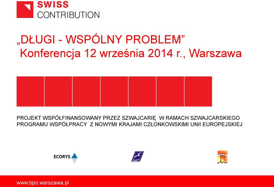 , Warszawa PROJEKT WSPÓŁFINANSOWANY PRZEZ