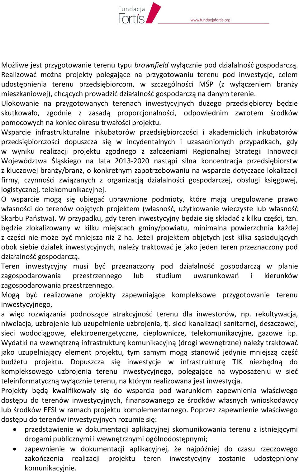 działalność gospodarczą na danym terenie.