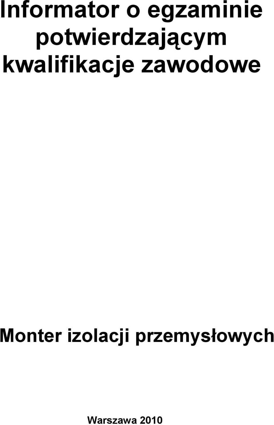 kwalifikacje zawodowe