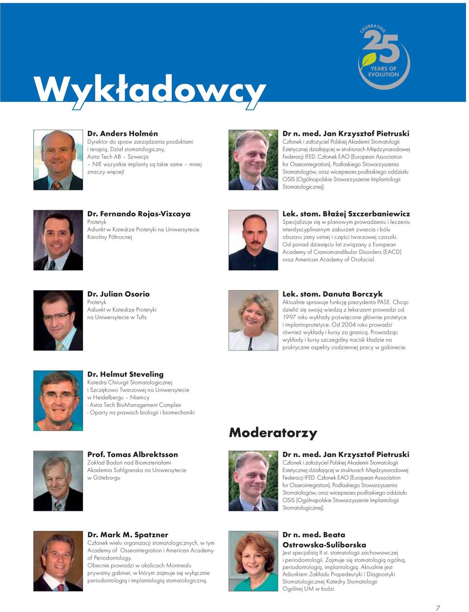 Członek EAO (European Association for Osseointegration), Podlaskiego Stowarzyszenia Stomatologów, oraz wiceprezes podlaskiego oddziału OSIS (Ogólnopolskie Stowarzyszenie Implantologii