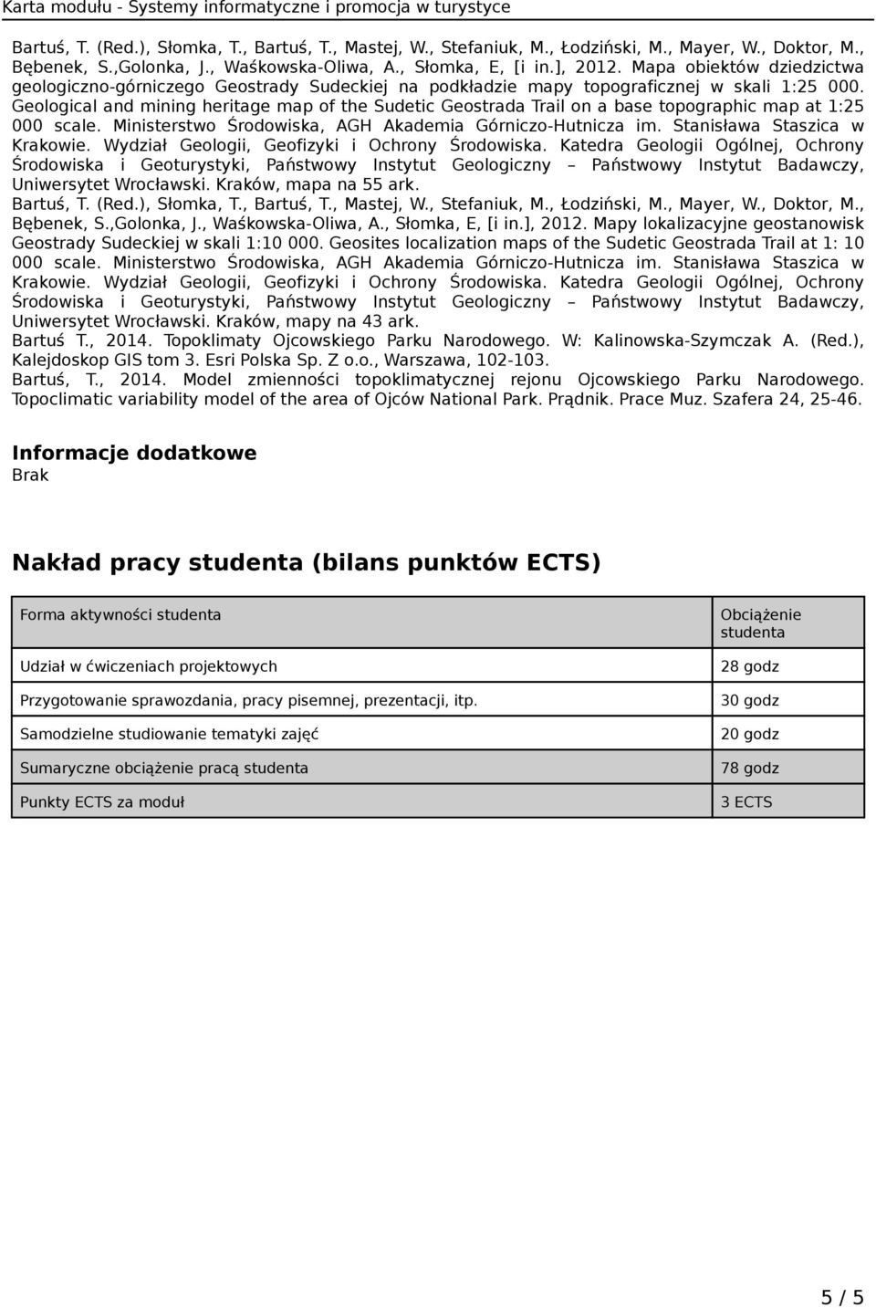 Stanisława Staszica w Krakowie. Wydział Geologii, Geofizyki i Ochrony Środowiska.