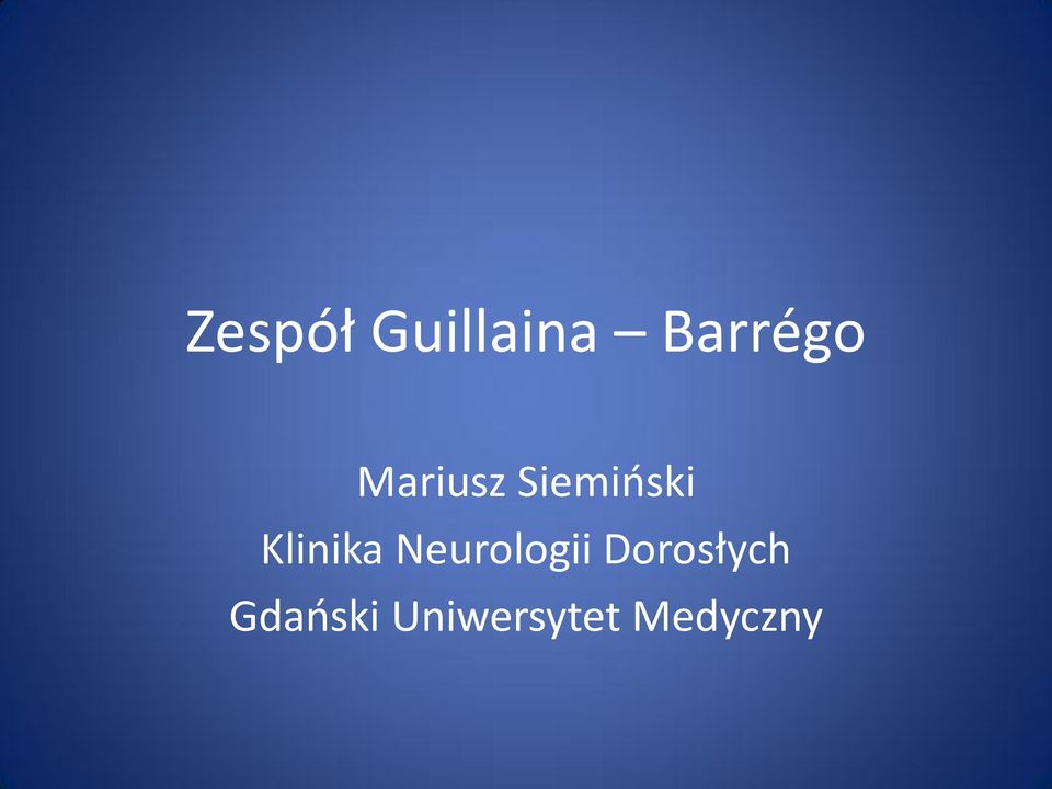 Klinika Neurologii