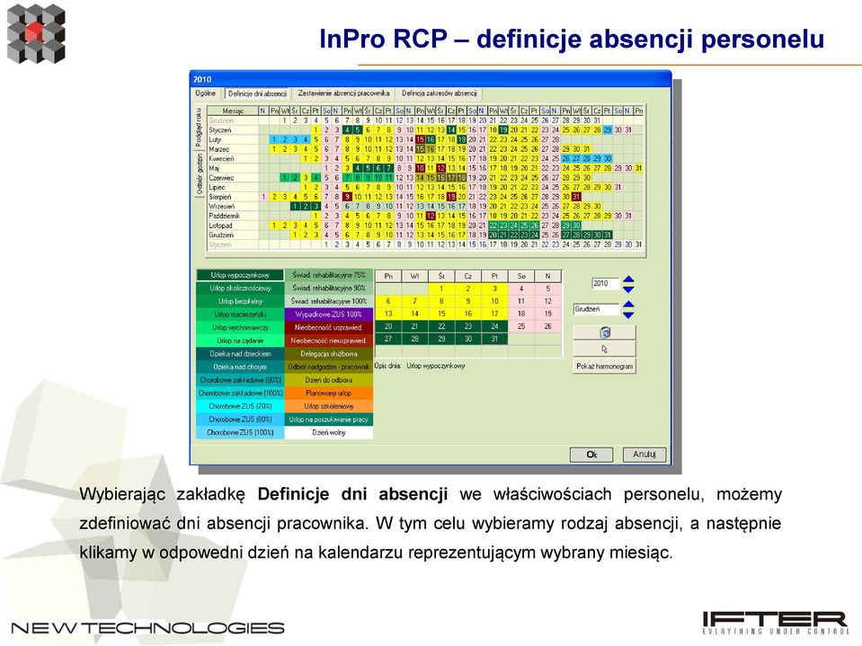 absencji pracownika.