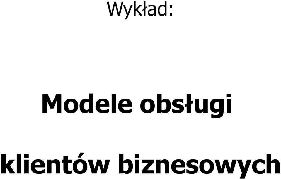 obsługi