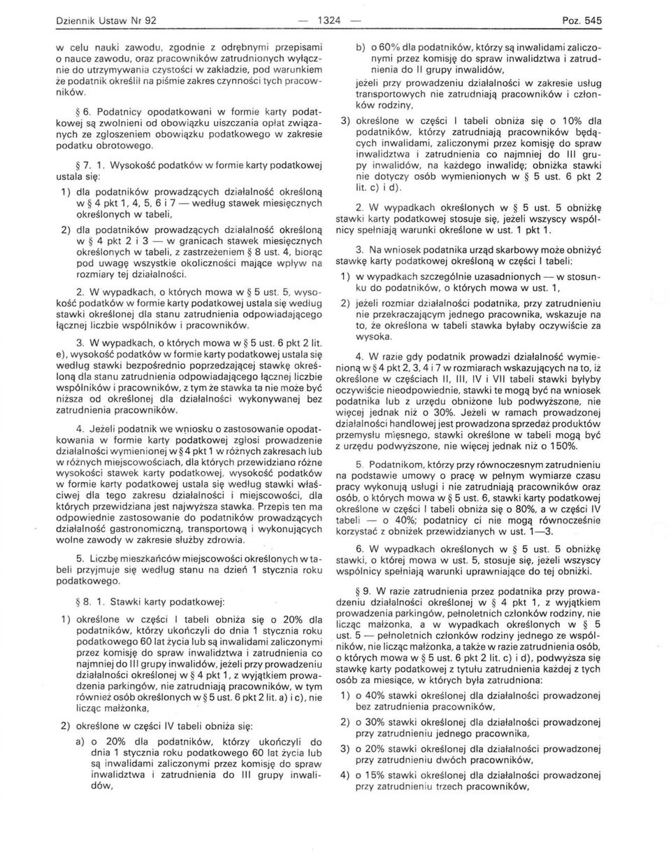zakres czynnośc i tych pracowników. 6.