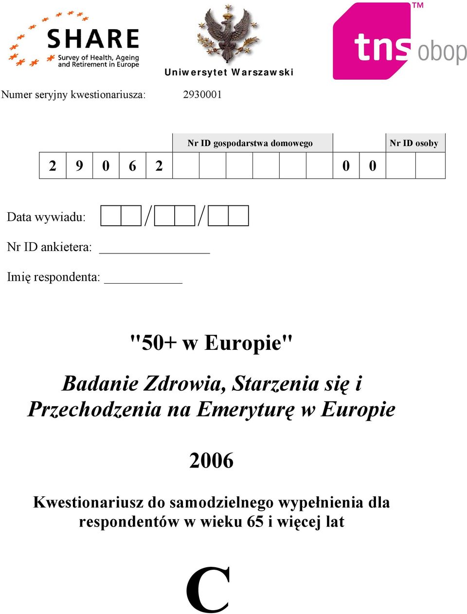 "50+ w Europie" Badanie Zdrowia, Starzenia się i Przechodzenia na Emeryturę w Europie