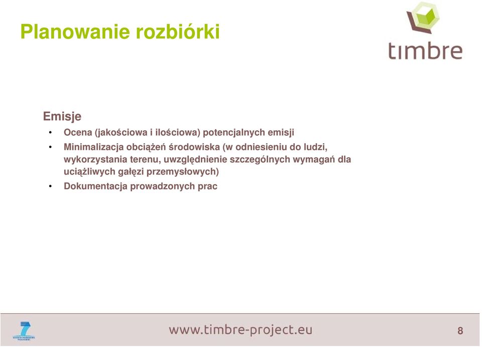 odniesieniu do ludzi, wykorzystania terenu, uwzględnienie