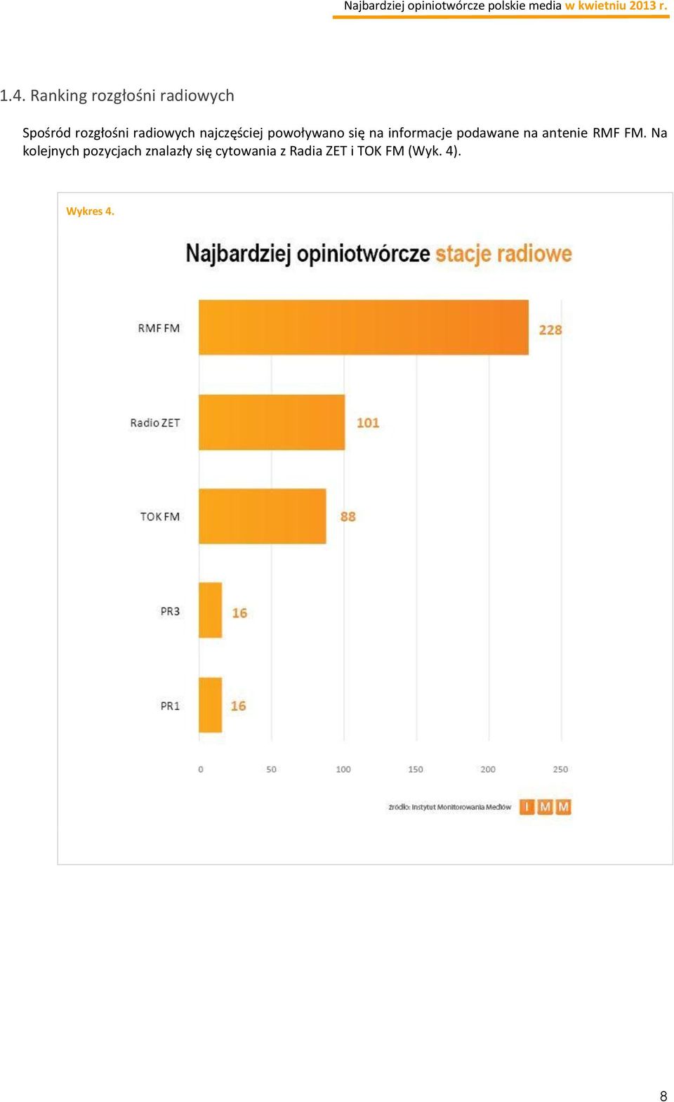 podawane na antenie RMF FM.