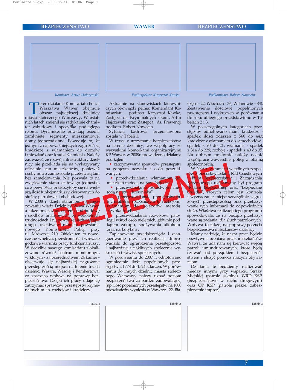 Warszawy. W ostat nich latach zmienił się radykalnie charak ter zabudowy i specyfika podległego rejonu. Dynamicznie powstają osiedla zamknięte, segmenty mieszkaniowe, domy jednorodzinne.