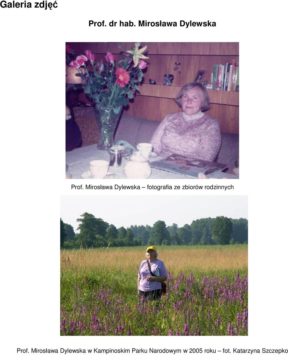 Mirosława Dylewska fotografia ze zbiorów