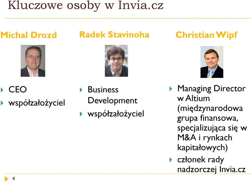 4 Business Development współzałożyciel Managing Director w Altium