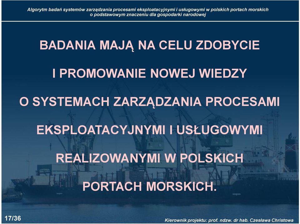 ZARZĄDZANIA PROCESAMI EKSPLOATACYJNYMI I