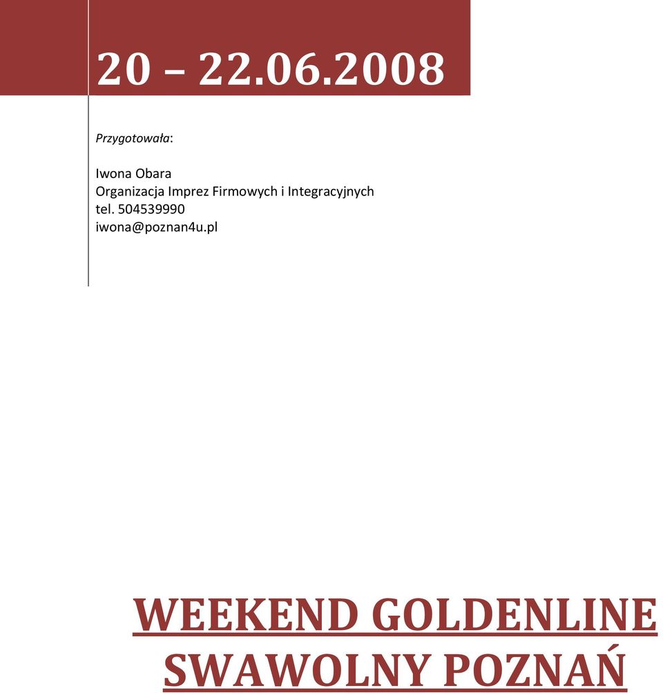 Organizacja Imprez Firmowych i