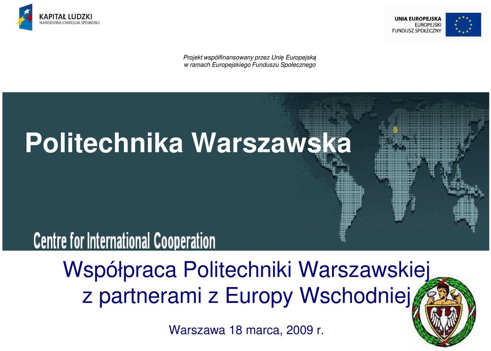 Politechnika Warszawska M Współpraca Politechniki