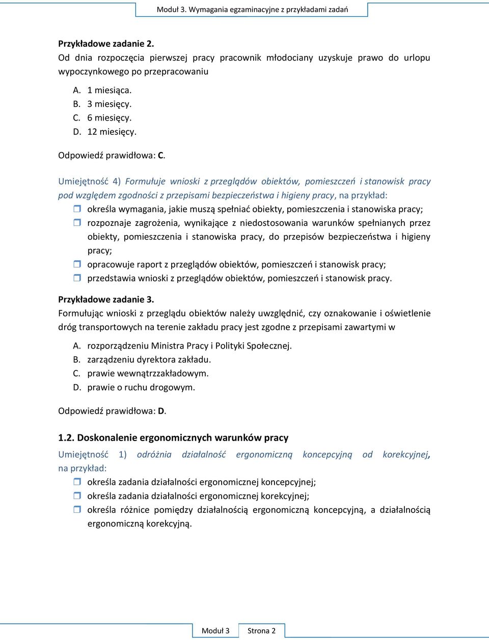 raport z przedstawia wnioski z nowisk pracy. P F A.