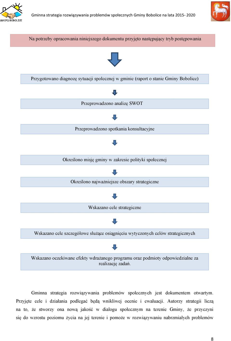 osiągnięciu wytyczonych celów strategicznych Wskazano oczekiwane efekty wdraŝanego programu oraz podmioty odpowiedzialne za realizację zadań.