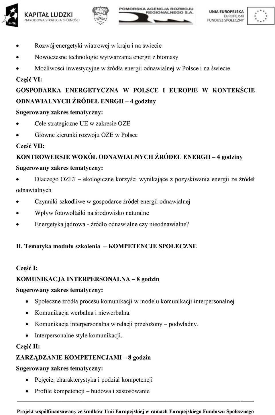 ŹRÓDEŁ ENERGII 4 godziny Dlaczego OZE?