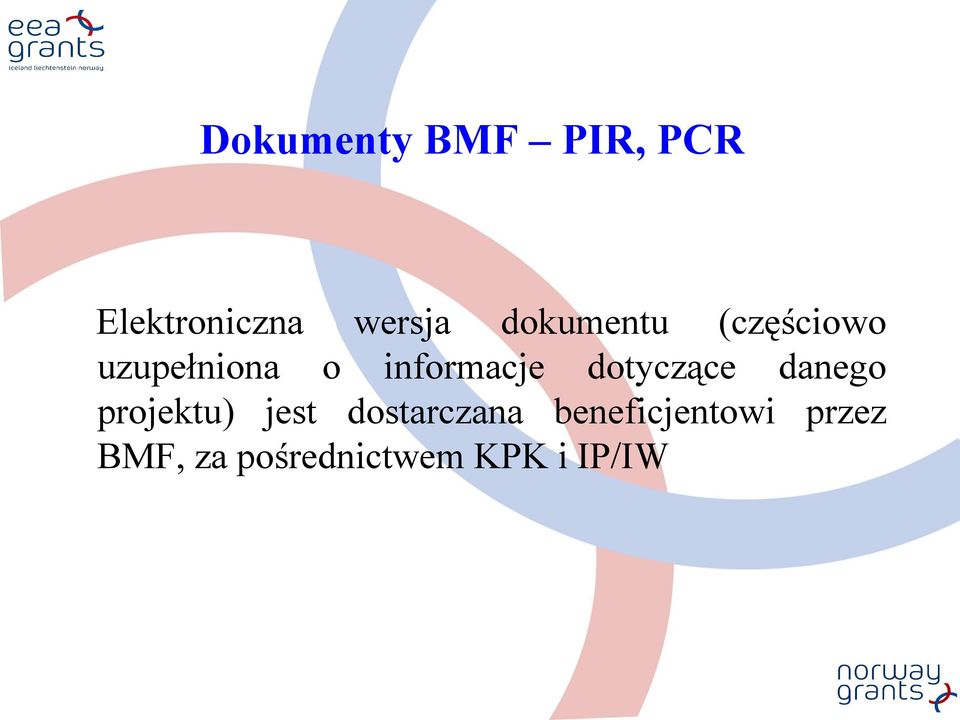 dotyczące danego projektu) jest dostarczana