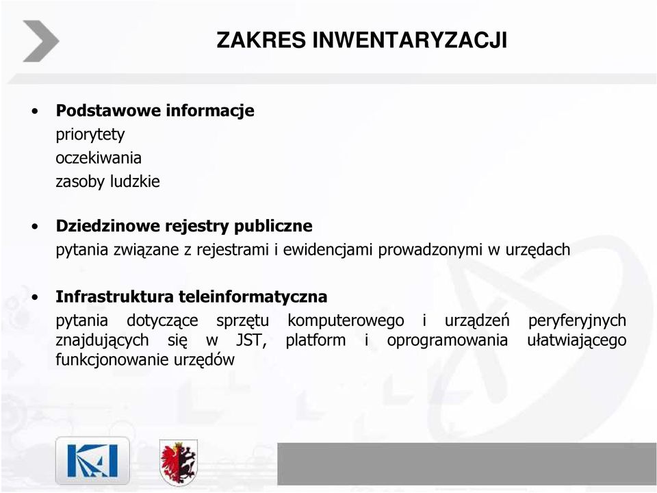 urzędach Infrastruktura teleinformatyczna pytania dotyczące sprzętu komputerowego i