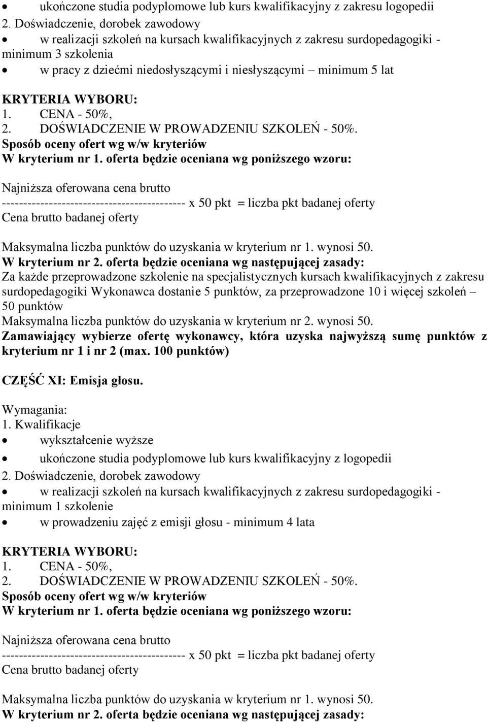 Emisja głosu.